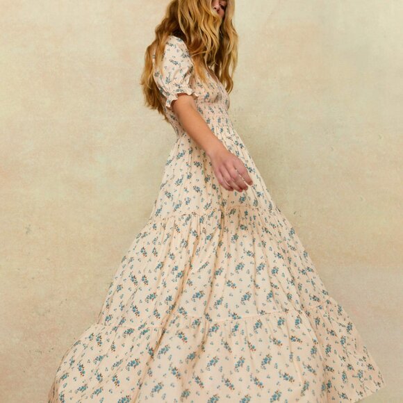 Christy Dawn NWT Brooklyn Dress in Mums Ditsy Cream Size PL - Picture 4 of 4